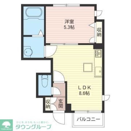 クレスト多摩の物件間取画像